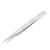 Stainless Steel Eyelash & Nail Art Tweezers Professional Pointed Tip Curved Jewelry Applicator for Nail Decorations False Lashes