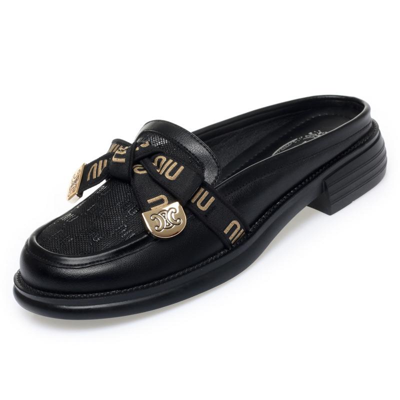 

Весенняя мода для женщин и девушек, черная униформа, симпатичные повседневные мокасины Мэри Джейн с низким каблуком и бантом, мягкие кожаные туфли-лодочки One Kick Flat Shoes 35