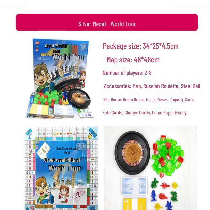 Mussels Silver Q World Tour Deluxe Board Game