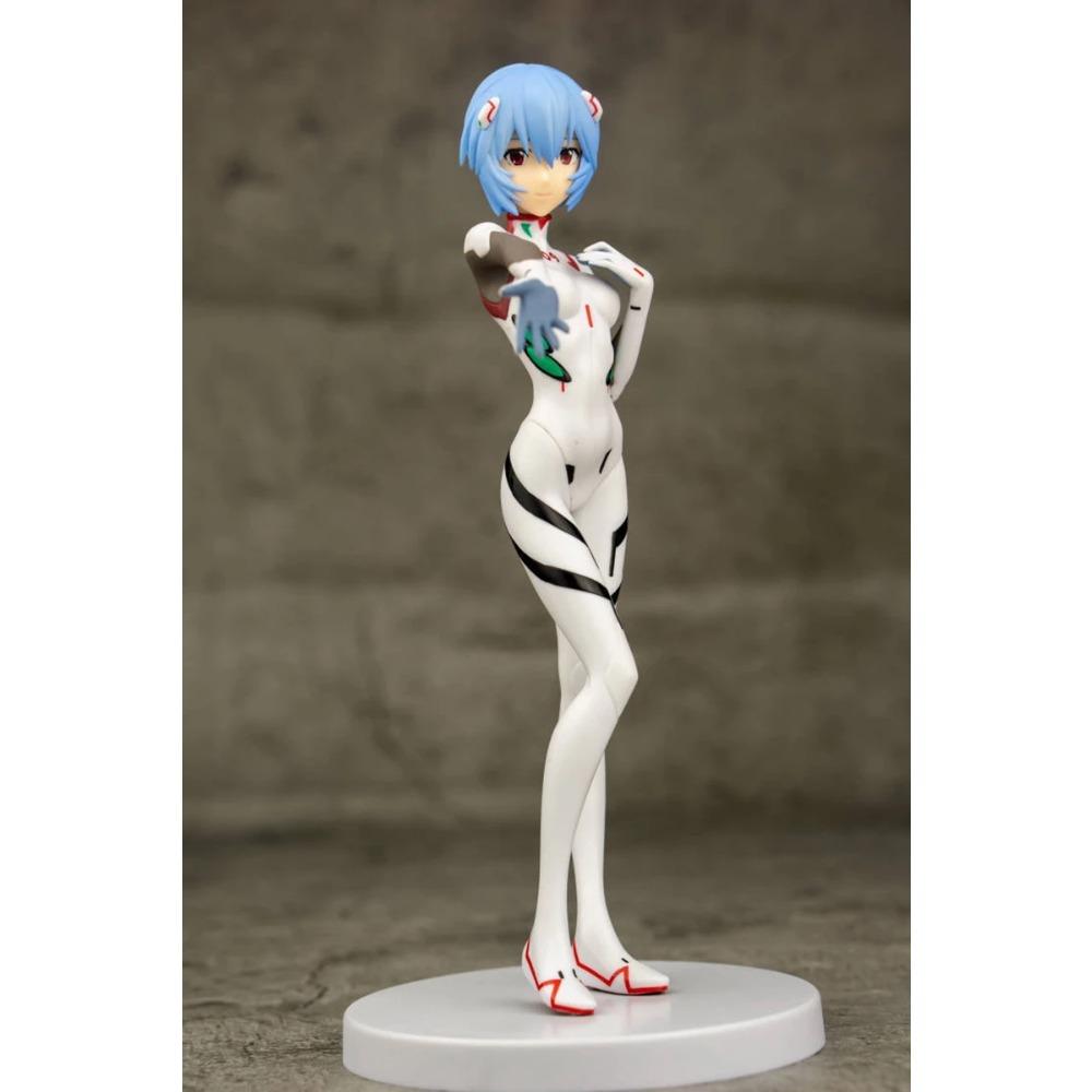 Anime NEON GENESIS EVANGELION Ayanami Rei Theatrical Version White Battle Suit Short Hair Reaching Out Model Toy Action Figure