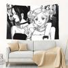 Black and White Anime Girls Tapestry Manga Art Wall Hanging Japanese Cartoon Decor Bedroom Dorm Room Fashion Statement