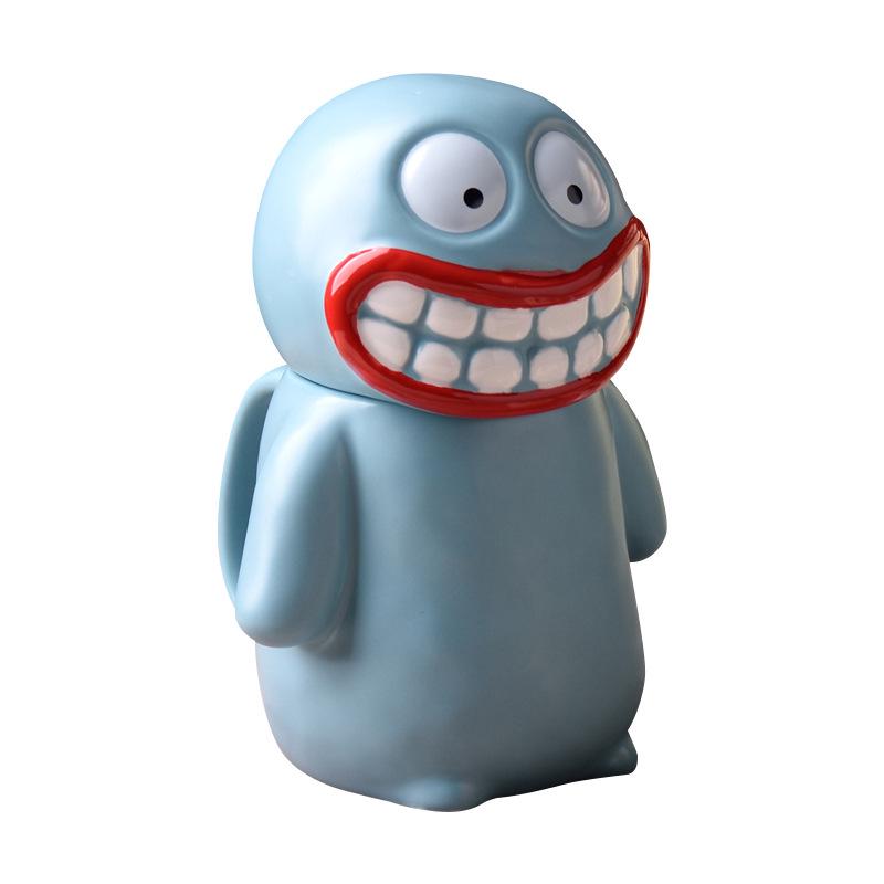 Quirky Handmade Big Mouth Monster Mug - Cute Ceramic Cup for Students, Birthday Gift, or Back to School Souvenir