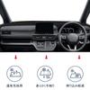 Custom Dashboard Mat for Honda STEPWGN RP6 RP7 RP8 (2022-Present) Flannel Anti-Glare Sun Shade Heat Insulation Black