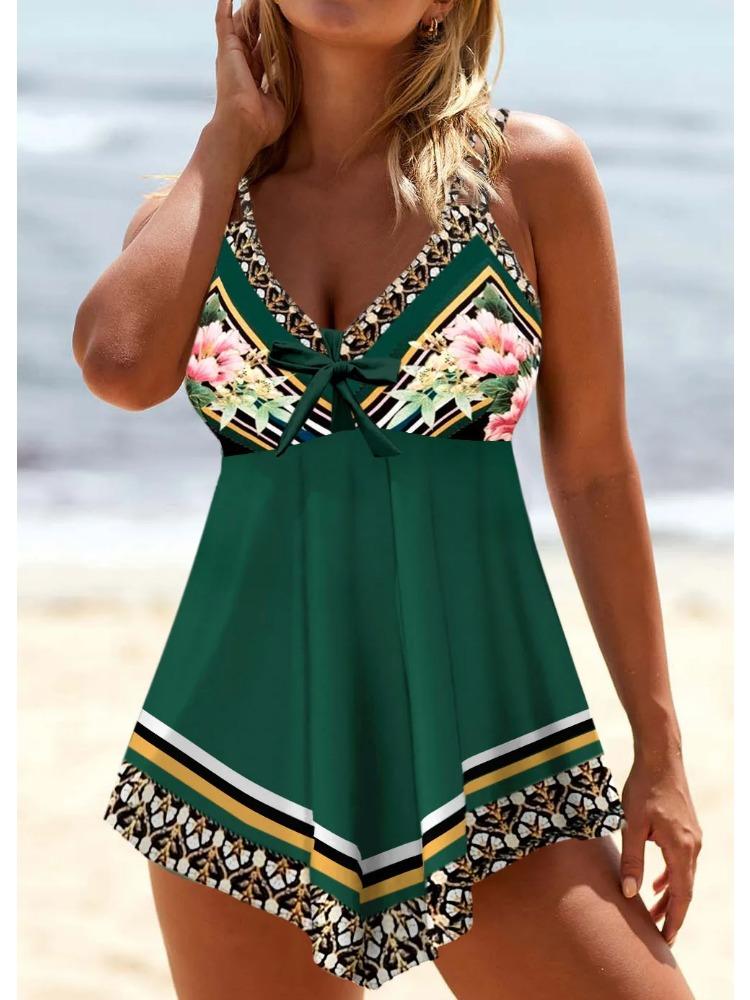 

Летний сексуальный женский комплект бикини, модный купальник для бассейна, ретро-полосатый купальник-комбинезон с принтом S-6XL 5XL