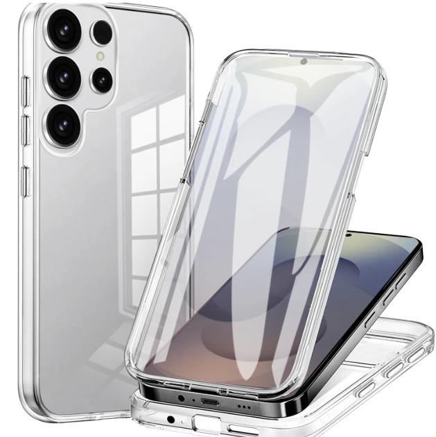 360° Full Body Case for Samsung Galaxy S26 Plus Ultra Silicone TPU+PC Transparent Protective Cover/Case for Samsung S26 Ultra for Galaxy S26