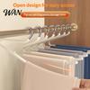 Suit Trousers Hanger 10PCS Trouser Rack No Clips or Teeth Marks Hangers Pull Out Pants Without Creases Hold Multiple Scarves Ties Organizer Clip-free