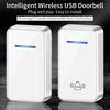 USB Wireless Smart Home Doorbell with Remote Electronic Music Control