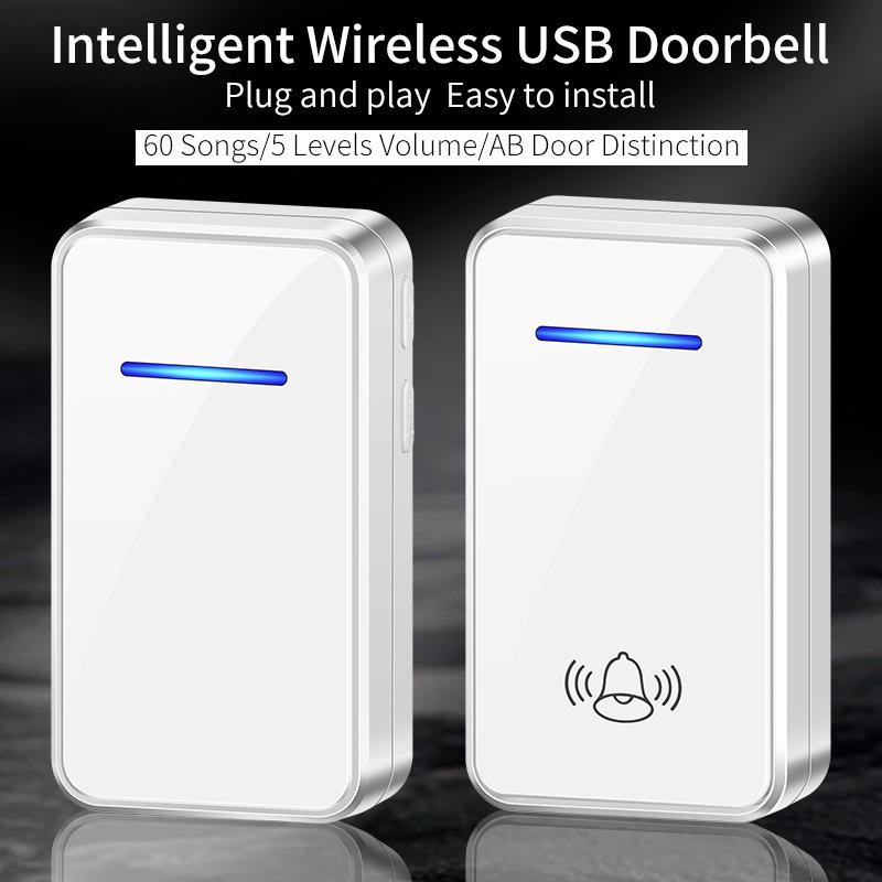 USB Wireless Smart Home Doorbell with Remote Electronic Music Control