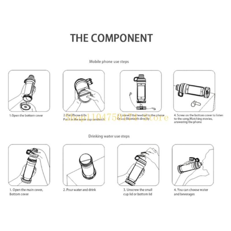 Water Bottle with Secret Compartment Convenient Water Bottle Secret Water Box top sale China Mainland