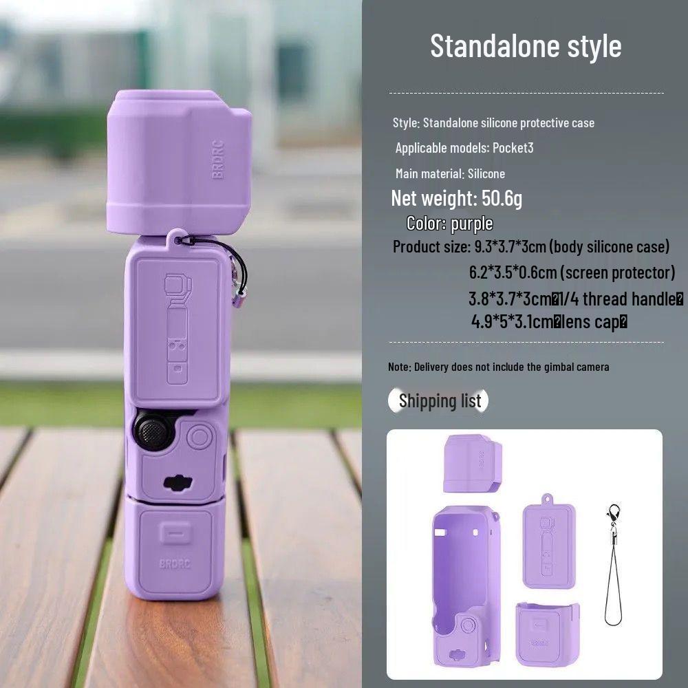 Soft Silicone Protective Case for DJI OSMO Pocket3 - Lens and Gimbal Dust Cover