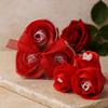 Soap Flowers Heart Box Red Roses 3-Pack