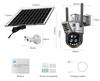 LS VISION 12MP Dual Screen 4G Solar Camera 10X Zoom Outdoor 6K WiFi PTZ Red Blue Light Alarm Auto Tracking CCTV Cameras V380 Pro