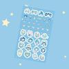 Korean Retro Summer Girl Stickers: Cute Cartoon Guka DIY Creative Set