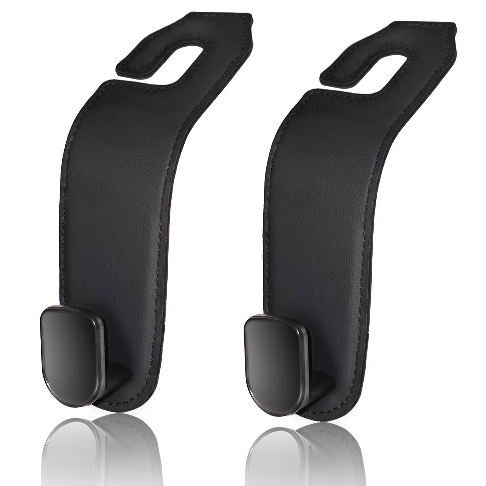 

Headrest Hook, Car Hook, Set of 2, Car Accessories, Car Storage, Strong Load Capacity, чёрный