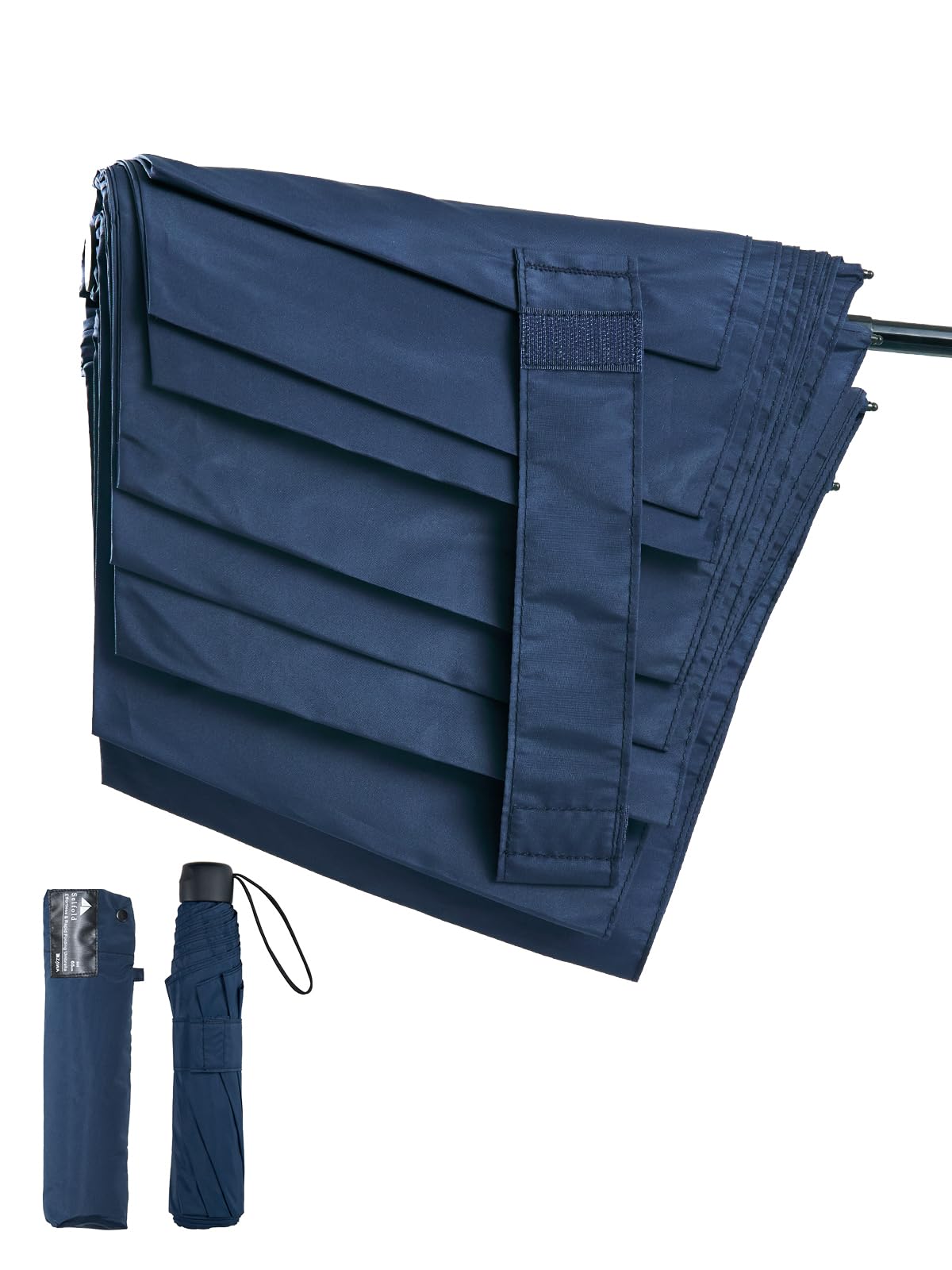 

KIZAWA Складной Легкий из 3-х секций из углеродного волокна и Компактный Большой 65см Ветрозащитный Зонт, Формоустойчивый, Складной, Размеры, Ультралегкий Зонт, 130г-245г,