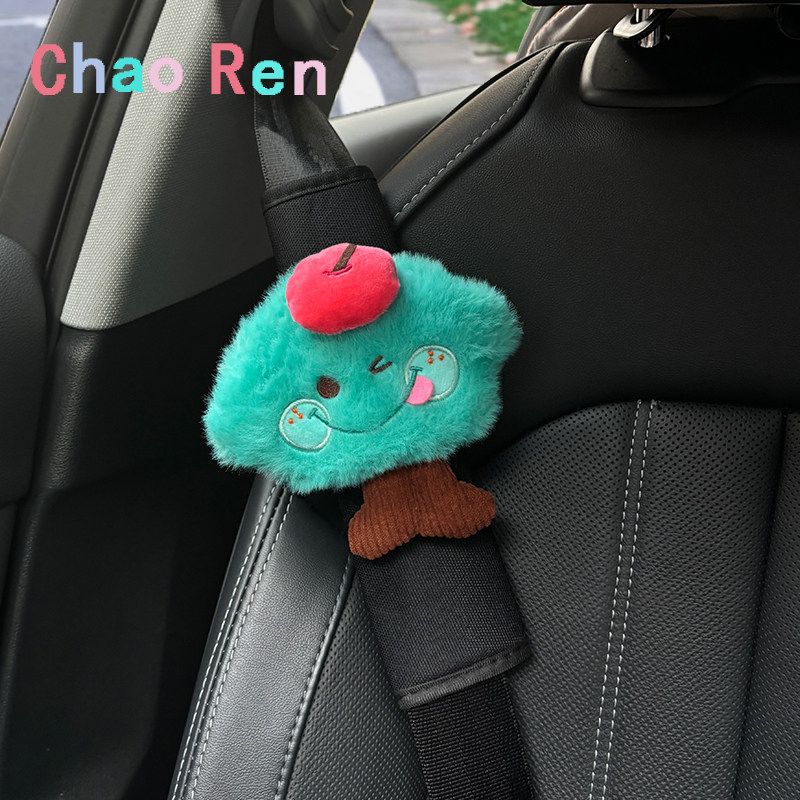 

Money Tree Car Seatbelt Shoulder Pad Anti-Strangle Cute Car Seatbelt Cover for Women, Universal for All Seasons, Anti-Wear Clothing Apple Money Tree Shoulder Pad (Single Pack)