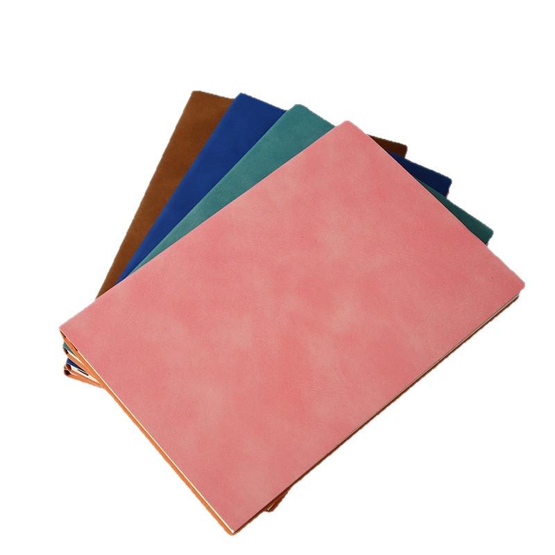 Suede-Feel Soft-Cover A5 Notebook Planner with Custom Logo