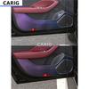For HONGQI H5  Door Anti-kick Sticker Modified Carbon Fiber Pattern Interior Car Film Accessories Modification
