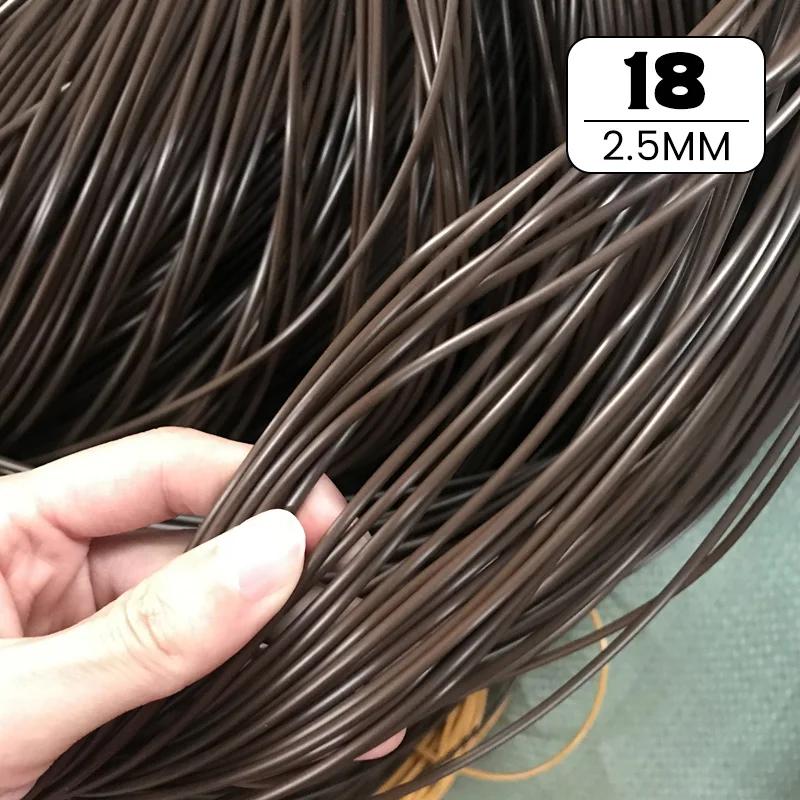 30 Colors 500G Round PE Rattan 2.5/3mm Plastic Synthetic Rattan Weaving Raw Material Furniture Repair Chair Storage Basket DIY