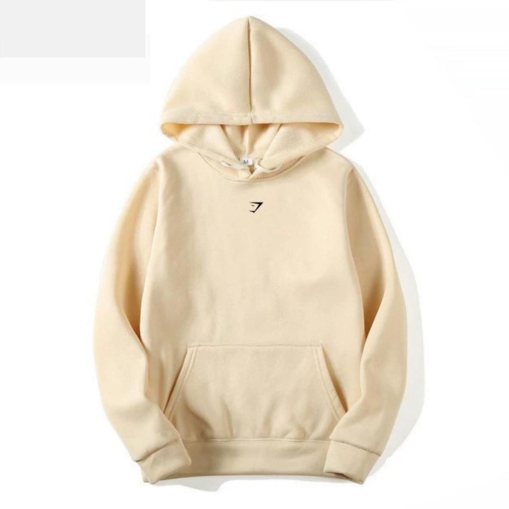 Gymshark Shark Hoodie: Warm, Casual, Loose-Fit, Brushed, Drop Shoulder, Autumn/Winter.