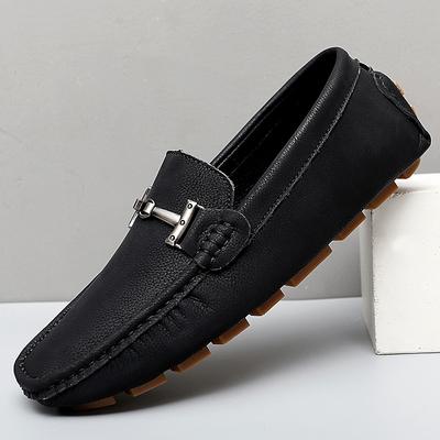 Men Shoes Genuine Leather Fashion Casual Slip On Formal Loafers Men Moccasins Luxury Shoes Designers Male Driving Shoes Flat Man