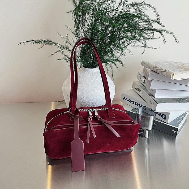 Brand Designer Bost Bag High-quality Suede Pillow Bag Stylish Versatile Commuter Bags Solid Color Tassel Handbag Shoulder Bags
