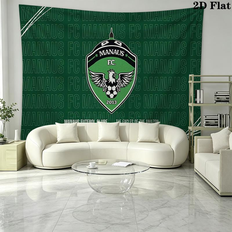 MANAUS FC Wall Tapestry Aesthetic Wall Hanging Printed Fabric Blanket Decorative Tapestries for Bedroom Living Room Home Decor