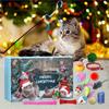 Cat Toy Advent Calendar 2025 Christmas Countdown Calendar 24 Days Kitten Toys Holiday Gift for Indoor Cats Boredom Relief