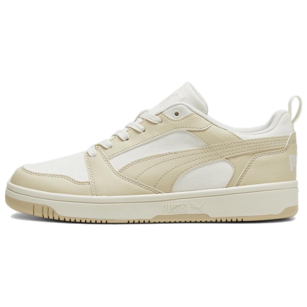 Puma Rebound V6 Low CV Putty Men Sneakers Cream Vapor-Grey White 395079-01