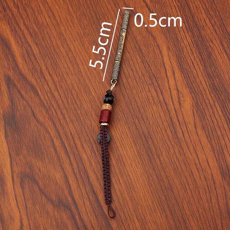 Black Myth Wukong Ruyi Stab Messing Schlüsselanhänger & Taschenanhänger