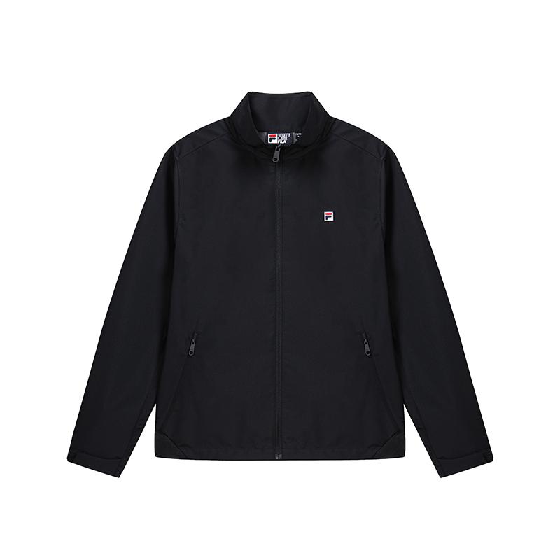 Fila Heritage Stand Collar Jacket Fashion Simple Classic Retro Casual Versatile Loose Jacket Men Jackets Legendary-Blue F51M638501FNV