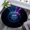 Manchester City Football Club2 Round Area Rug,Carpet Rug for Living Room Bedroom Sofa Playroom Decor,Non-slip Floor Mat