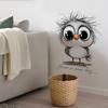 Süße Cartoon Motivationsvogel Wandaufkleber, Selbstklebende Dekoration für Wohnzimmer Schlafzimmer Nachttisch Schrank Dekoration