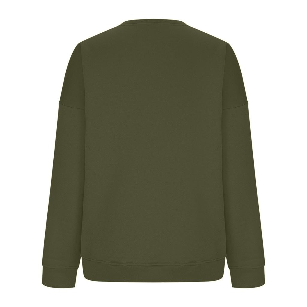 Top Invernali da Donna Felpa a Maniche Lunghe da Donna Casual Girocollo Vestibilità Ampia Pullover Top in Pile