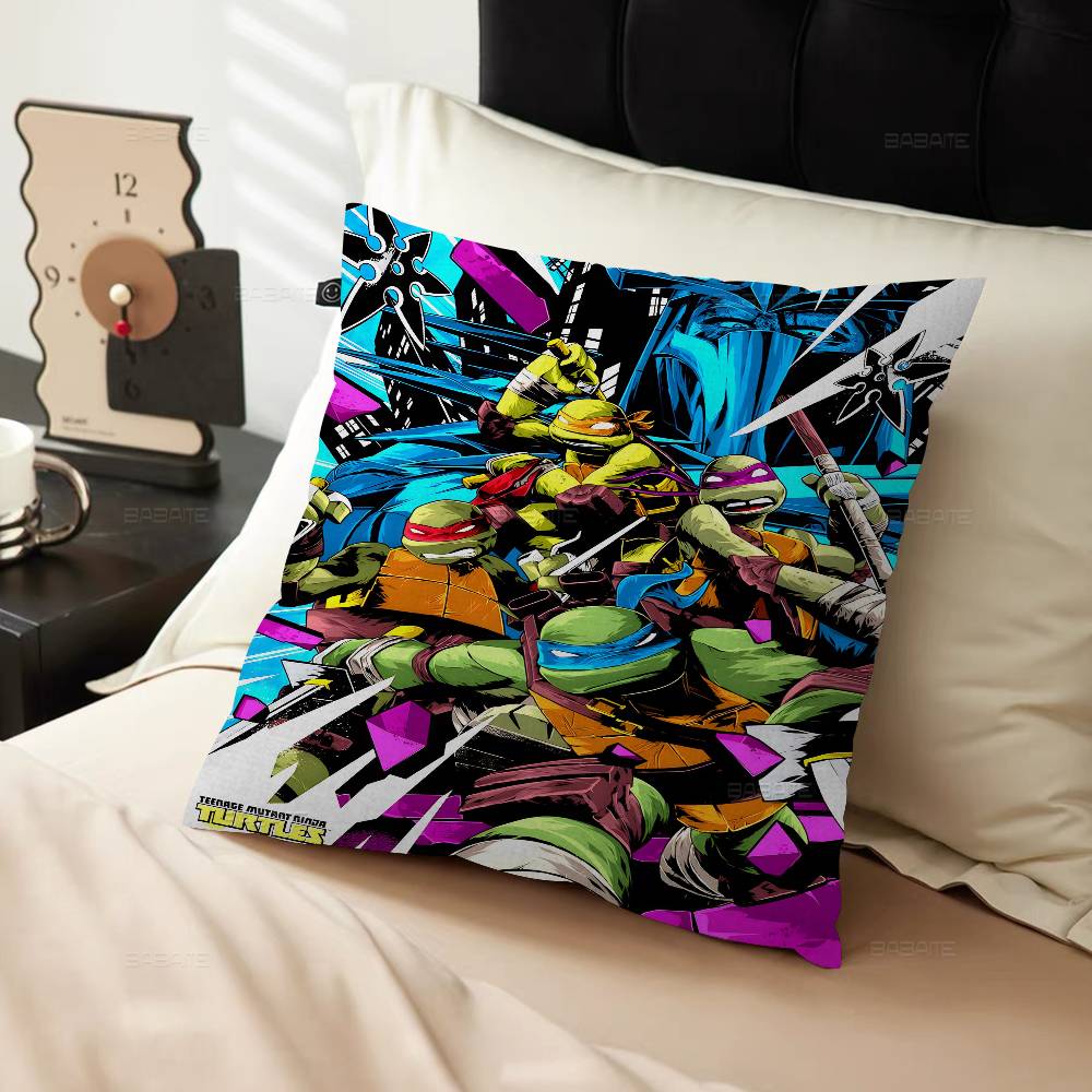

Anime Teenage Mutant Ninja Turtles Pillow Cushion Cover Pillowcase Living Room Sofa Home Decor Customized 12x12Inch