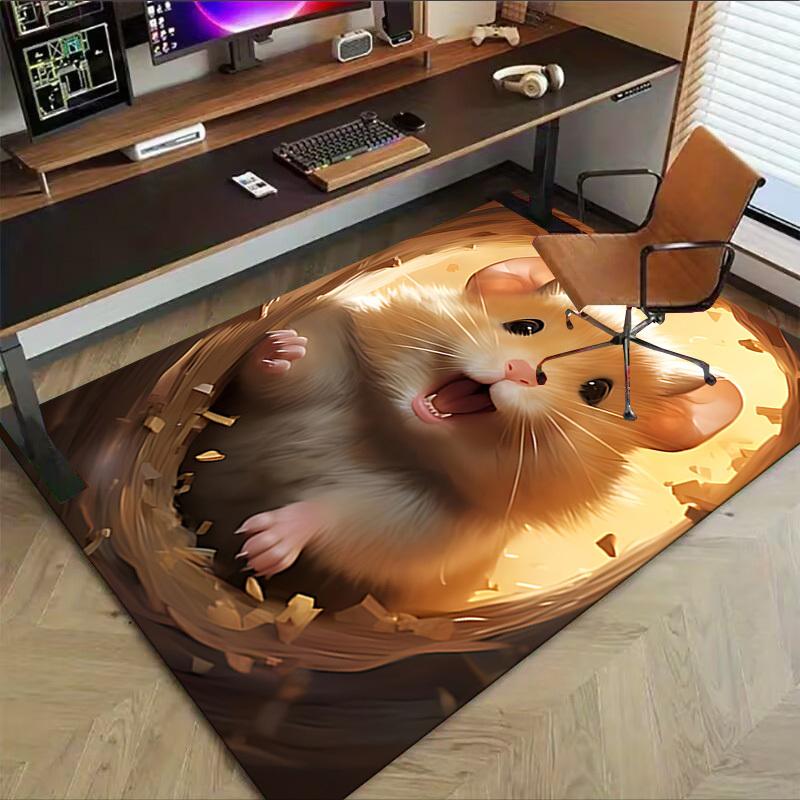 1PC Hamster Tunnel Carpet Ultra Soft, Thick & Absorbent, Non Slip Machine Washable Mat for Entryway
