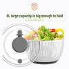 Multifunctional Press Fruit & Vegetable Dehydrator and Salad Spin Dryer Basket for Household Use
