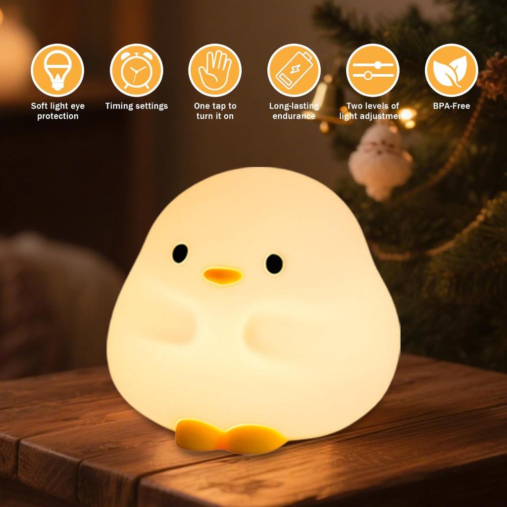 Silicone Night Light Touch Control Timer Long Battery Life