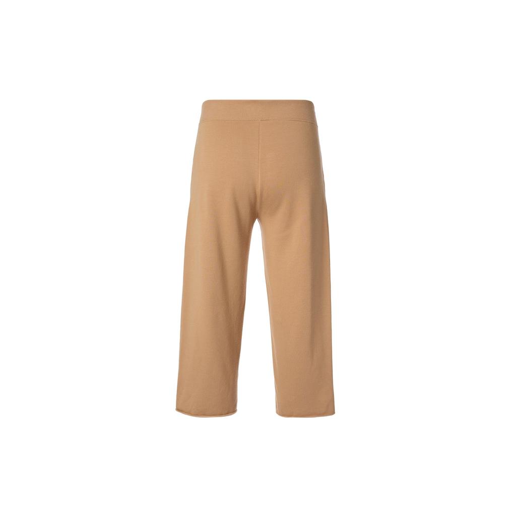 Nike Yoga Luxe Fleece-Lined Casual Mid-Length Pants Women Bottoms Nougat-Brown DA0777-288