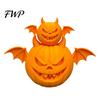 3D Printed Pumpkin Decor 2Pcs Demon Figurine, Devil Statue with Bat Spooky Wings & Horns, Sculpture for Halloween Party Decoration Figurine