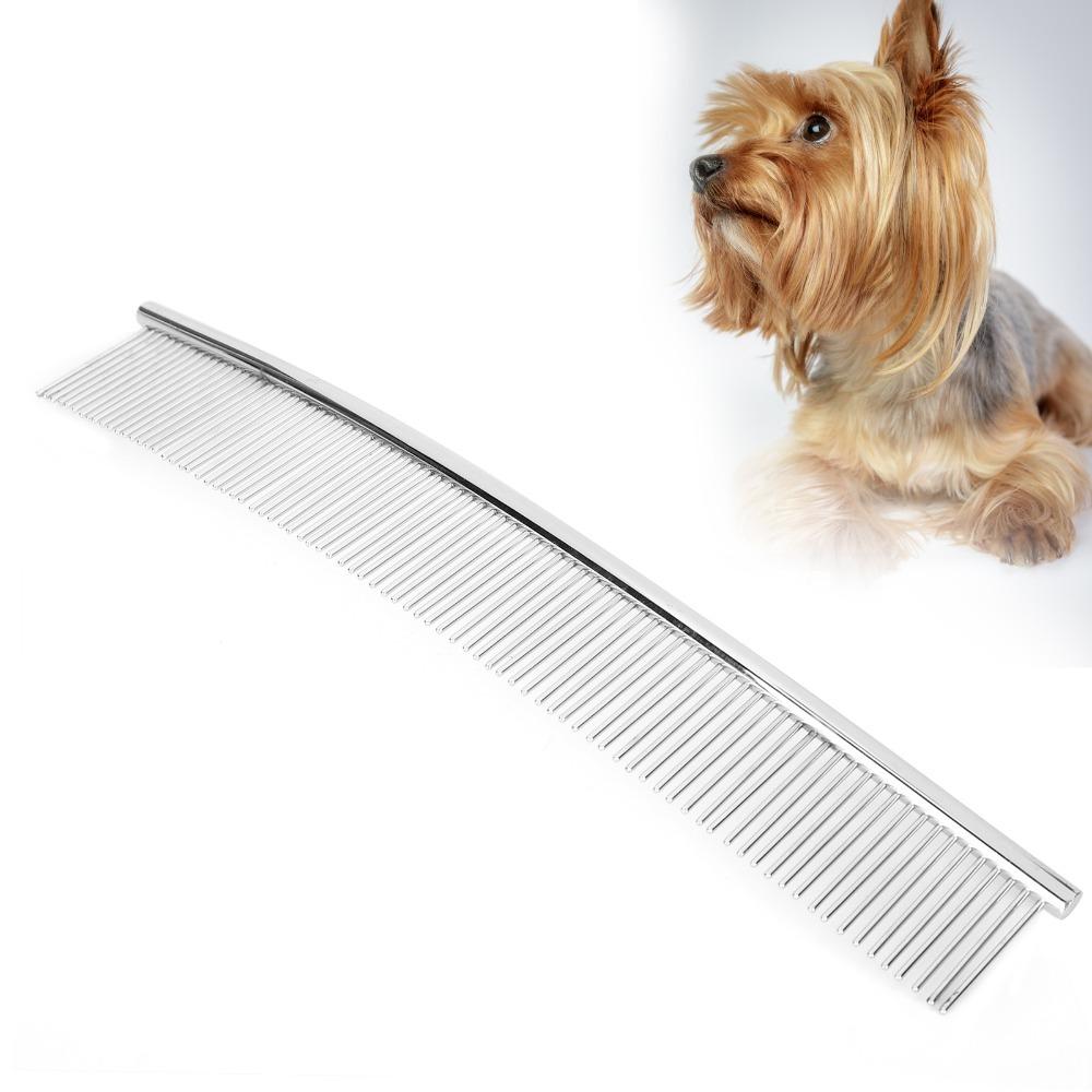 Curved Shape Curved Dog Comb Smooth Teeth Dematting Pet Comb Dense Tooth Pet Comb Long Haired Pets