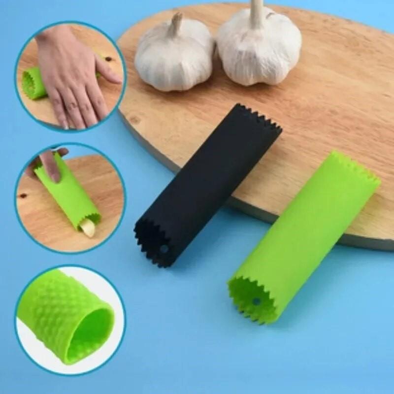 Garlic Peeler Peeling Tube Silicone Garlic Roller Stripper Peeling Vegetable Fruit Tool Easy Useful  Kitchen Gadgets Peel garlic