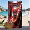 Österreich Fußball Druck Strandtuch Schnelltrocknend Super Saugfähig Weiches Badetuch zum Schwimmen Strand Reisen Fan Souvenir Geschenk