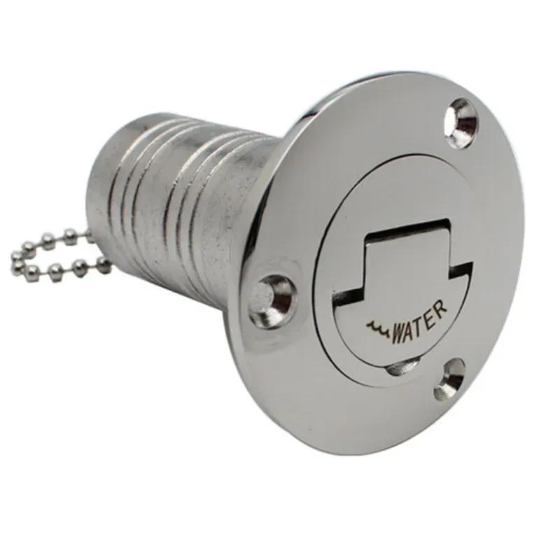 90 Degree 1.5" 2" 316 Stainless Steel Marine Boat Mirror Polish Deck Filler GAS DIESEL FUEL WASTE WATER Key Deck Filler Cap
