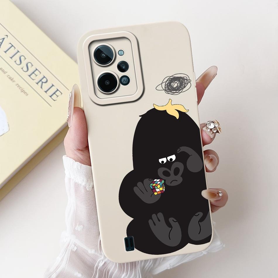 For Realme C31 Case RealmeC31 C 31 4G RMX3501 2022 Cute Cartoon Camera Protective Shockproof Soft Silicon Phone Cases