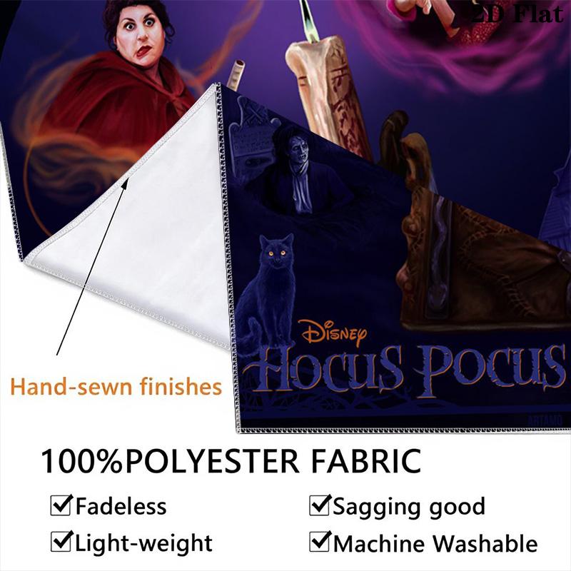 Hocus Pocus 3 Hour Tapestry Wallmounted Background Cloth Soft Christmas Gift Atmospheric Background Cloth