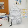 Schoolbag High Value Ins Tie-dye Backpack Women's 1011 New Large-capacity Junior High School Student Schoolbag Commuter Computer Backpack