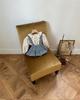 2025 Korean Baby Girl Corduroy Overall Dress with Diaper Cover - Pure Cotton Romper Skirt Style