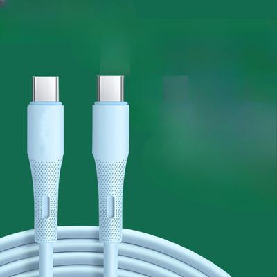 Applicable To Apple 15 Xiaomi Dual Type-C Mobile Phone PD Fast Charging 100W Tablet Liquid Soft Silicone Data Cable