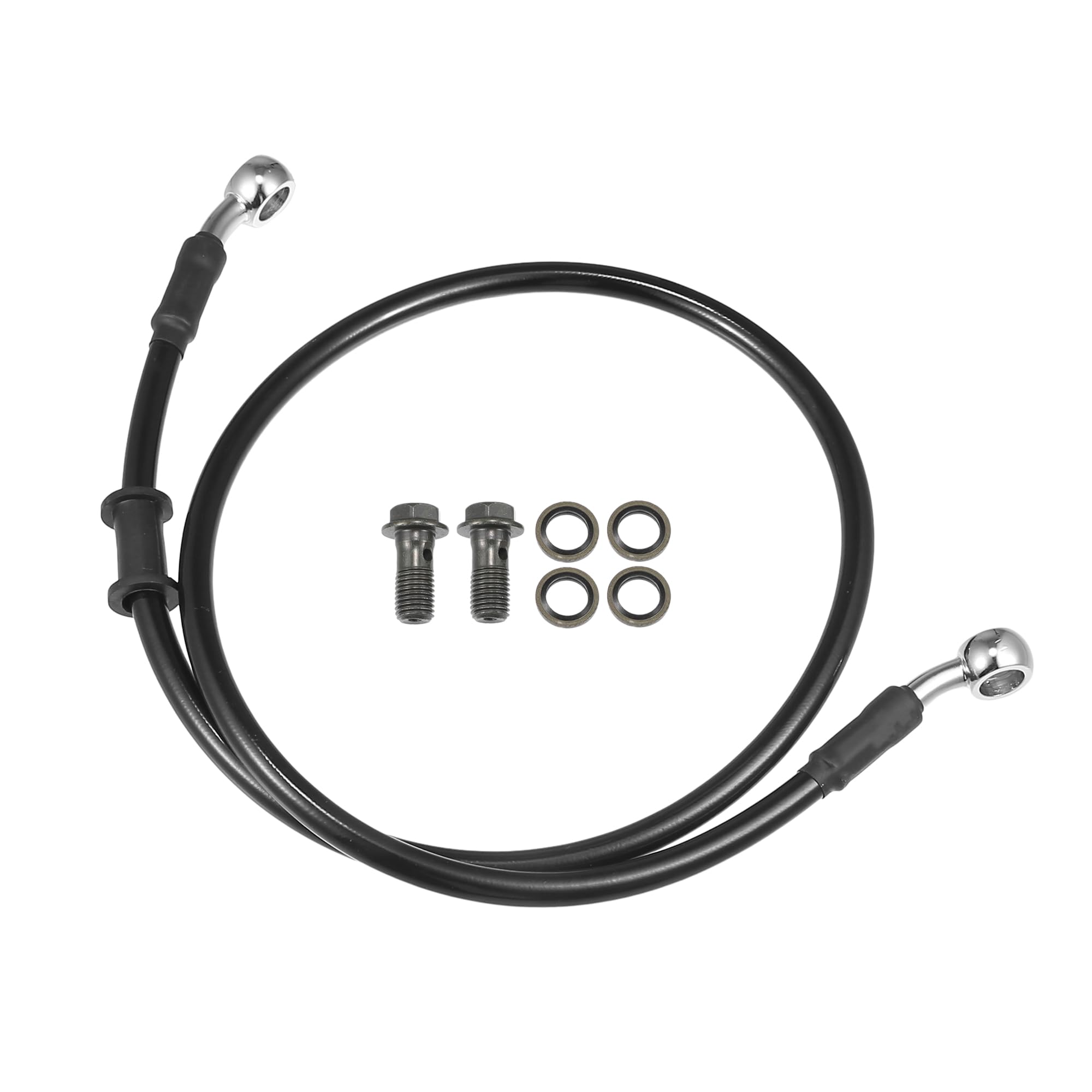 Motoforti Brake Hose Clutch Hose Oil Hose for Motorcycle ATV 80cm чёрный